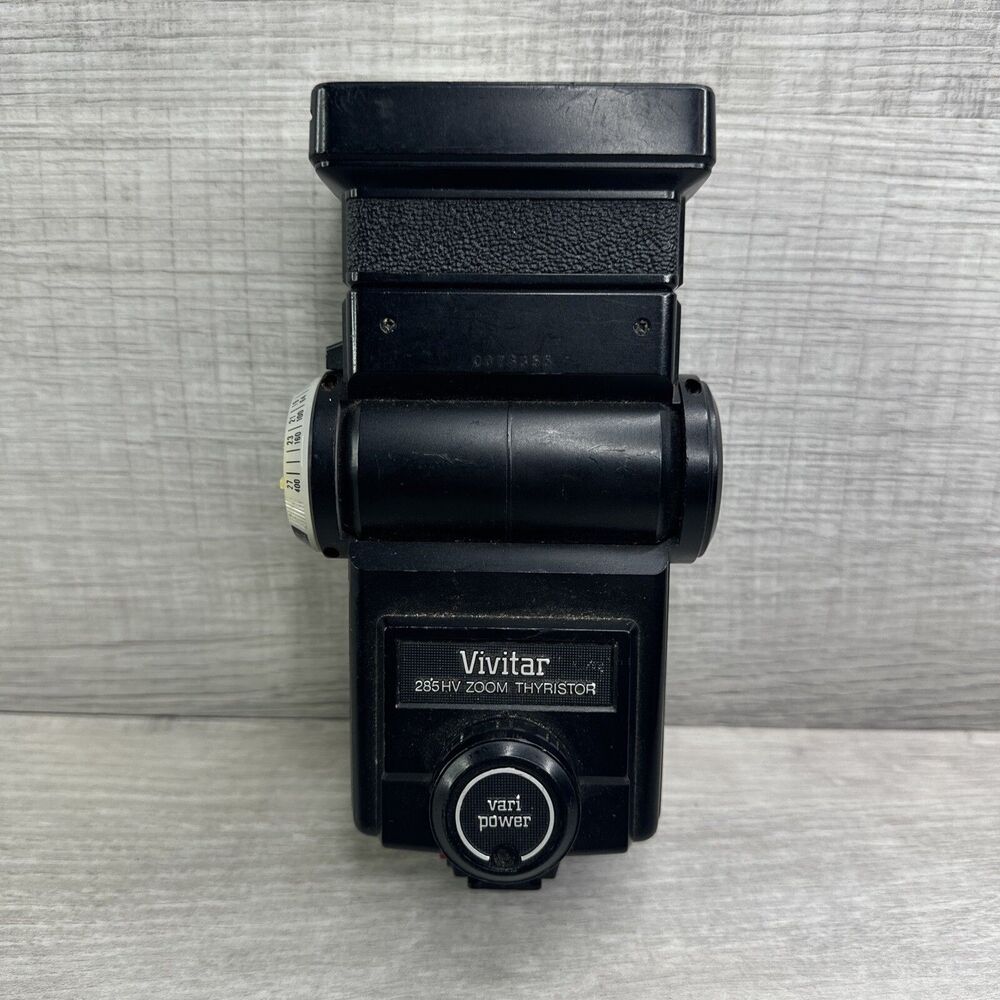 Vivitar 285-HV Zoom Thyristor Shoe Mount Flash Untested